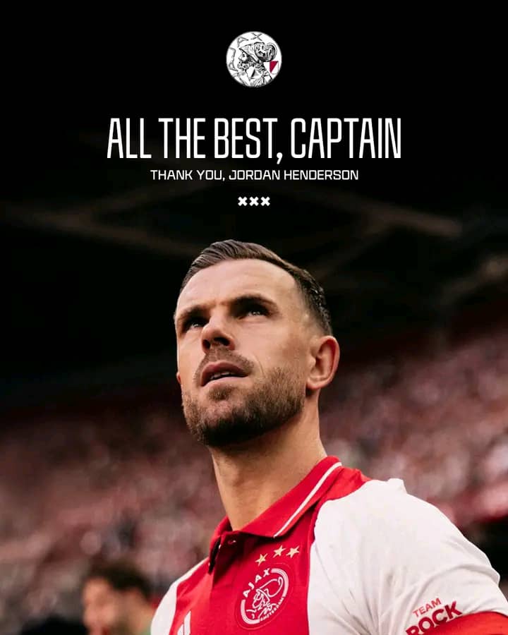 In Eenheid en Eerbetoon van Fans, Teamgenoten en Staf Eert de Ajax-Familie het Leiderschap en de Klasse van Jordan Henderson…