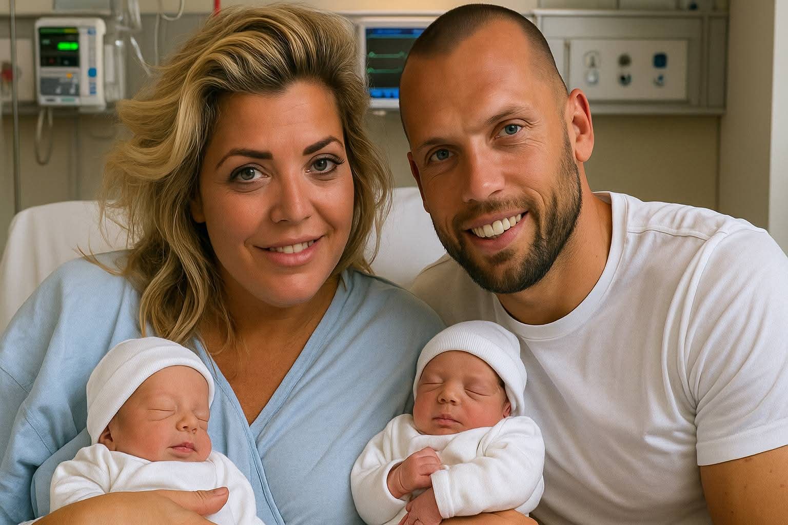 Ajax Amsterdam Hoofdcoach John Heitinga en echtgenote Charlotte-Sophie verwelkomen tweeling met hartverwarmende…