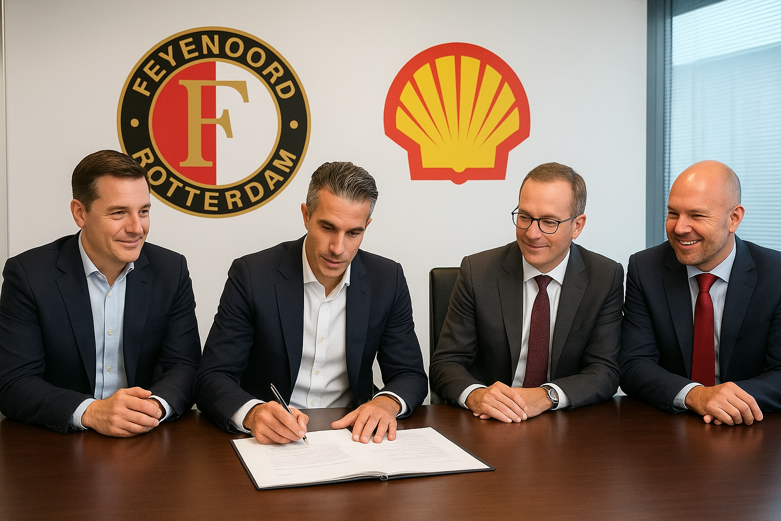 Feyenoord sluit historisch partnerschap met Royal Dutch Shell om financiële toekomst veilig te stellen en Europese ambities te versterken…