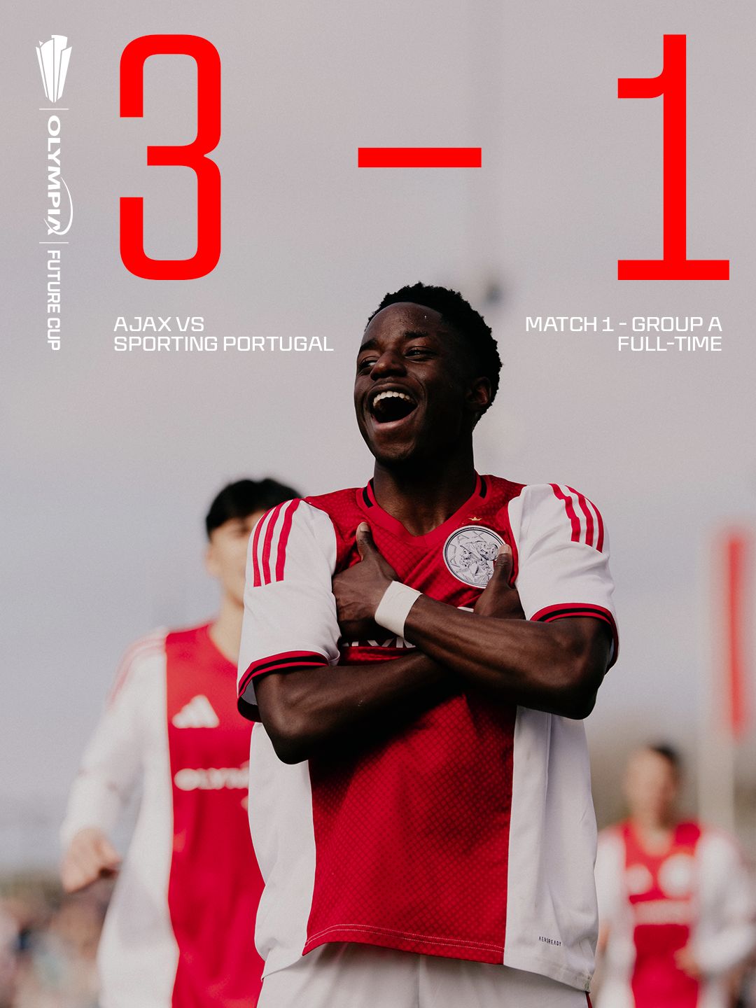 Ajax begint Olympia Future Cup met overtuigende overwinning op Sporting Portugal